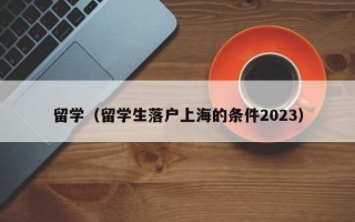 留学（留学生落户上海的条件2023）
